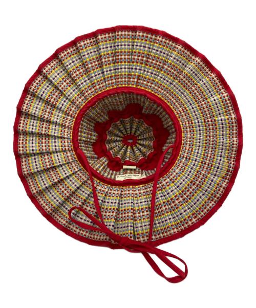 Lorna Murray（ローナマーレイ）LORNA MURRAY (ローナマーレイ) ハット レッド×マルチカラー サイズ:Mの古着・服飾アイテム