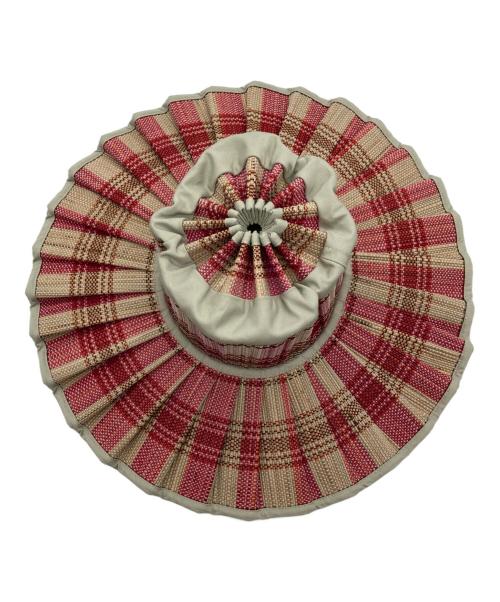 Lorna Murray（ローナマーレイ）LORNA MURRAY (ローナマーレイ) ハット ベージュ×ピンク サイズ:Lの古着・服飾アイテム