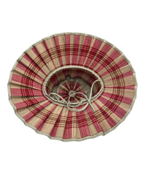 Lorna Murray（ローナマーレイ）LORNA MURRAY (ローナマーレイ) ハット ベージュ×ピンク サイズ:Lの古着・服飾アイテム