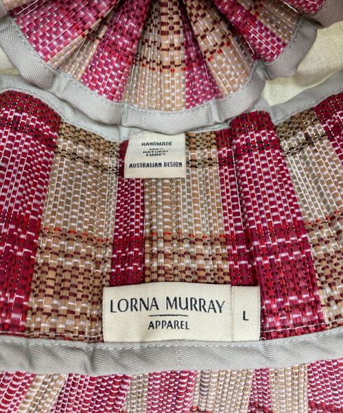 Lorna Murray（ローナマーレイ）LORNA MURRAY (ローナマーレイ) ハット ベージュ×ピンク サイズ:Lの古着・服飾アイテム