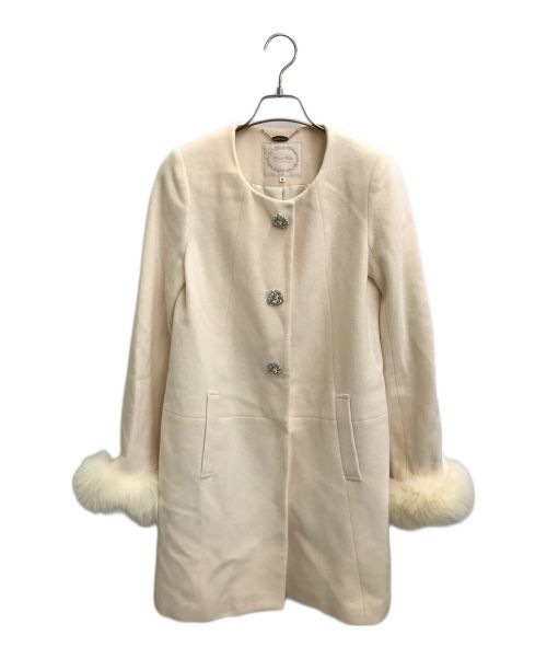 LAISSE PASSE（レッセパッセ）LAISSE PASSE (レッセパッセ) 30thアニバーサリーコート アイボリー サイズ:36の古着・服飾アイテム