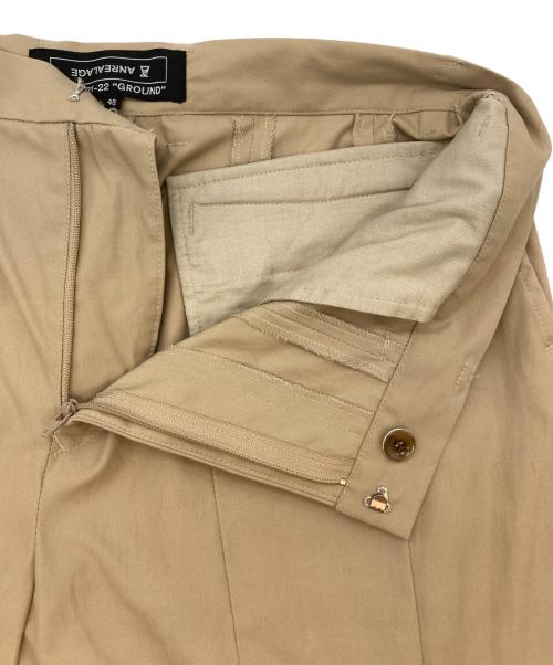 ANREALAGE（アンリアレイジ）ANREALAGE (アンリアレイジ) 立体パンツ カーキ サイズ:48の古着・服飾アイテム