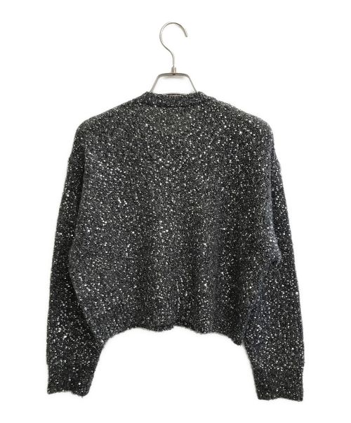 Curensology（カレンソロジー）Curensology (カレンソロジー) スパングルショートカーディガン グレー サイズ:Freeの古着・服飾アイテム