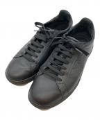 EMPORIO ARMANIエンポリオアルマーニ）の古着「ACTION LEATHER SNEAKER」｜ブラック