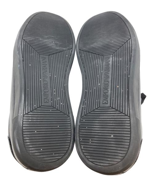 EMPORIO ARMANI（エンポリオアルマーニ）EMPORIO ARMANI (エンポリオアルマーニ) ACTION LEATHER SNEAKER ブラック サイズ:26cmの古着・服飾アイテム