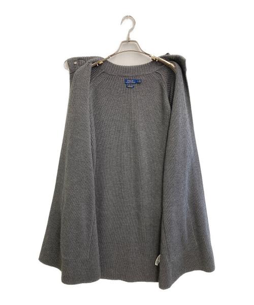 POLO RALPH LAUREN（ポロ・ラルフローレン）POLO RALPH LAUREN (ポロ・ラルフローレン) ラムウールロングカーディガン グレー サイズ:Sの古着・服飾アイテム