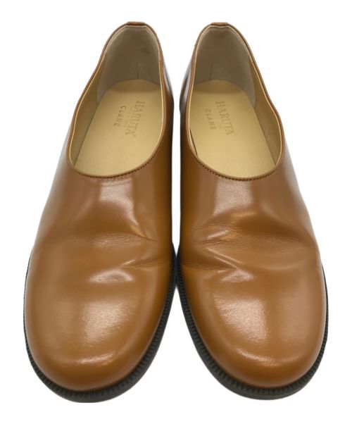 HARUTA（ハルタ）HARUTA (ハルタ) CLANE (クラネ) フラットシューズ ブラウン サイズ:24cmの古着・服飾アイテム