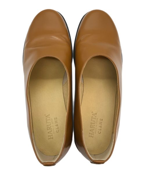 HARUTA（ハルタ）HARUTA (ハルタ) CLANE (クラネ) フラットシューズ ブラウン サイズ:24cmの古着・服飾アイテム