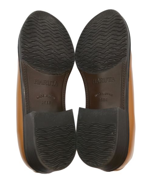 HARUTA（ハルタ）HARUTA (ハルタ) CLANE (クラネ) フラットシューズ ブラウン サイズ:24cmの古着・服飾アイテム