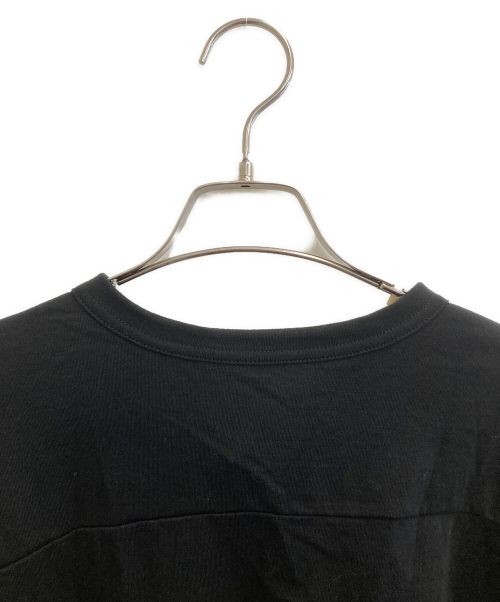 TAO COMME des GARCONS（タオ コムデギャルソン）TAO COMME des GARCONS (タオ コムデギャルソン) 綿天竺 刺繍加工 半袖カットソー ブラック サイズ:Lの古着・服飾アイテム