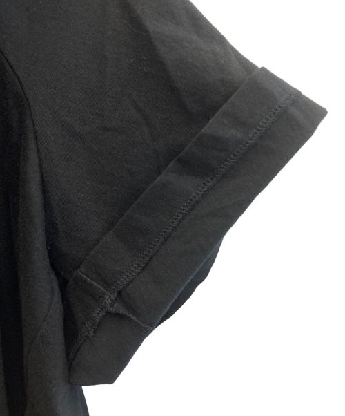 TAO COMME des GARCONS（タオ コムデギャルソン）TAO COMME des GARCONS (タオ コムデギャルソン) 綿天竺 刺繍加工 半袖カットソー ブラック サイズ:Lの古着・服飾アイテム