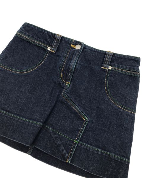 Vivienne Westwood（ヴィヴィアンウエストウッド）Vivienne Westwood (ヴィヴィアンウエストウッド) オーブ刺繍デニムスカート ブラック サイズ:2の古着・服飾アイテム
