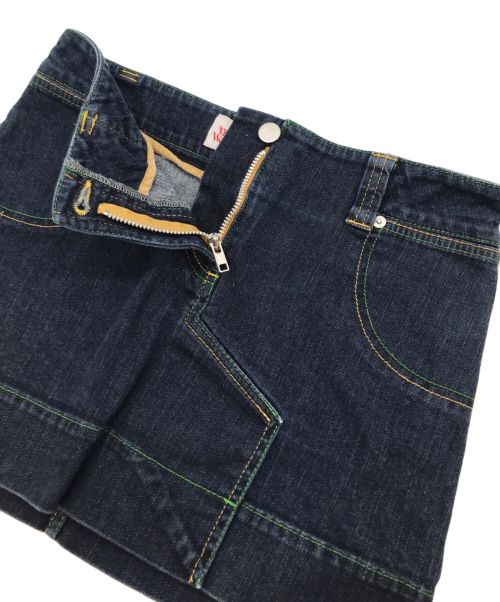 Vivienne Westwood（ヴィヴィアンウエストウッド）Vivienne Westwood (ヴィヴィアンウエストウッド) オーブ刺繍デニムスカート ブラック サイズ:2の古着・服飾アイテム