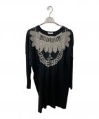 Vivienne Westwood RED LABELヴィヴィアンウエストウッドレッドレーベル）の古着「プリントカットソーワンピース」｜ブラック