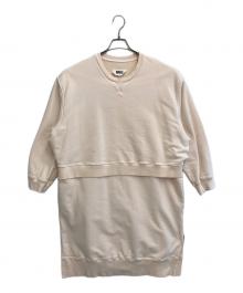 MM6 Maison Margiela（エムエムシックスメゾンマルジェラ）の古着「スウェットワンピース」｜ピンク
