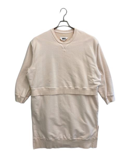 MM6 Maison Margiela（エムエムシックスメゾンマルジェラ）MM6 Maison Margiela (エムエムシックスメゾンマルジェラ) スウェットワンピース ピンク サイズ:sの古着・服飾アイテム