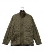 Barbourバブアー）の古着「POLARQUILT SHORT CHILD キルティングジャケット」｜オリーブ