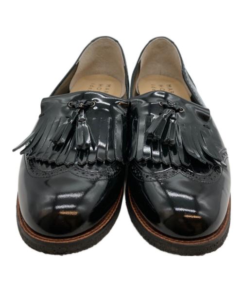 MARGARET HOWELL idea（マーガレット ハウエル アイディア）MARGARET HOWELL idea (マーガレット ハウエル アイディア) エナメルタッセルローファー ブラック サイズ:23.5の古着・服飾アイテム