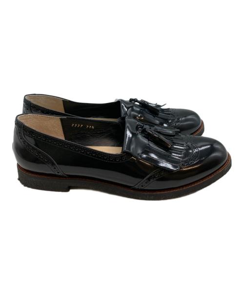 MARGARET HOWELL idea（マーガレット ハウエル アイディア）MARGARET HOWELL idea (マーガレット ハウエル アイディア) エナメルタッセルローファー ブラック サイズ:23.5の古着・服飾アイテム