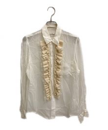 COMME des GARCONS（コムデギャルソン）の古着「シアーフリルシャツ」｜ホワイト