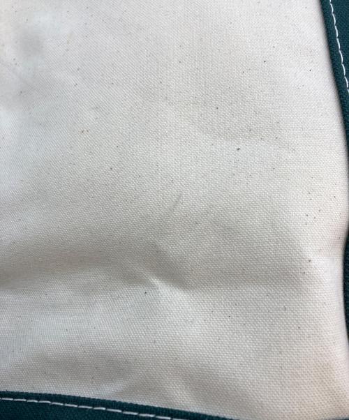 This is a(n)（This is a(n)）this is a(n) (This is a(n)) Creek ANGLER'S DEVICE (クリークアングラーズデヴァイス) Base Field Tote XL ホワイト×グリーンの古着・服飾アイテム