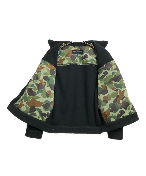 COMME des GARCONS HOMME（コムデギャルソン オム）COMME des GARCONS HOMME (コムデギャルソン オム) ボアフリース ブルゾン ブラック サイズ:Sの古着・服飾アイテム