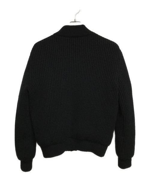 HERNO（ヘルノ）HERNO (ヘルノ) シルクカシミアサキソニー×ローゲージカシミアニットスタンドカラーコンビダウンブルゾン ブラック サイズ:SIZE 50の古着・服飾アイテム