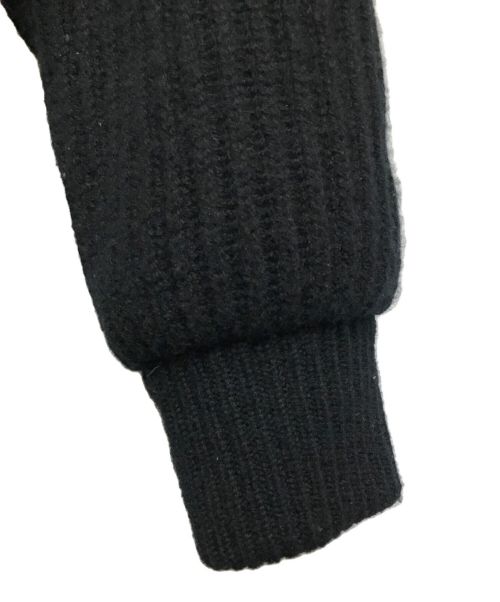 HERNO（ヘルノ）HERNO (ヘルノ) シルクカシミアサキソニー×ローゲージカシミアニットスタンドカラーコンビダウンブルゾン ブラック サイズ:SIZE 50の古着・服飾アイテム