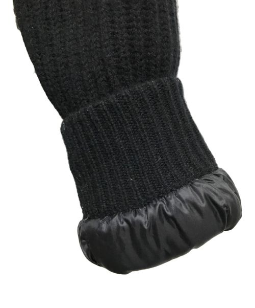 HERNO（ヘルノ）HERNO (ヘルノ) シルクカシミアサキソニー×ローゲージカシミアニットスタンドカラーコンビダウンブルゾン ブラック サイズ:SIZE 50の古着・服飾アイテム