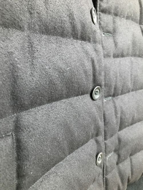 HERNO（ヘルノ）HERNO (ヘルノ) シルクカシミアサキソニー×ローゲージカシミアニットスタンドカラーコンビダウンブルゾン ブラック サイズ:SIZE 50の古着・服飾アイテム