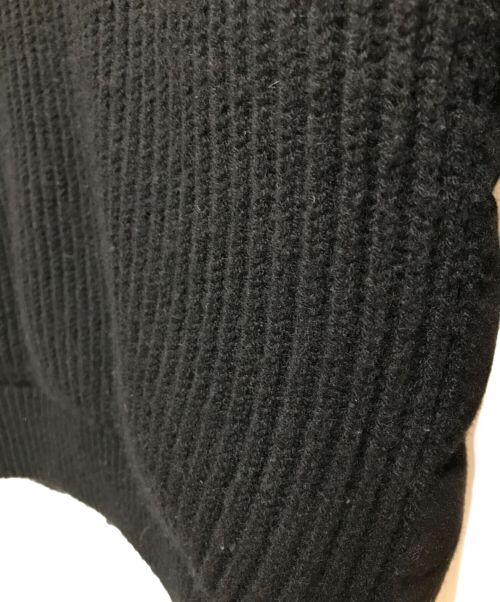 HERNO（ヘルノ）HERNO (ヘルノ) シルクカシミアサキソニー×ローゲージカシミアニットスタンドカラーコンビダウンブルゾン ブラック サイズ:SIZE 50の古着・服飾アイテム