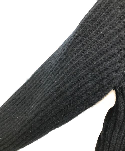 HERNO（ヘルノ）HERNO (ヘルノ) シルクカシミアサキソニー×ローゲージカシミアニットスタンドカラーコンビダウンブルゾン ブラック サイズ:SIZE 50の古着・服飾アイテム