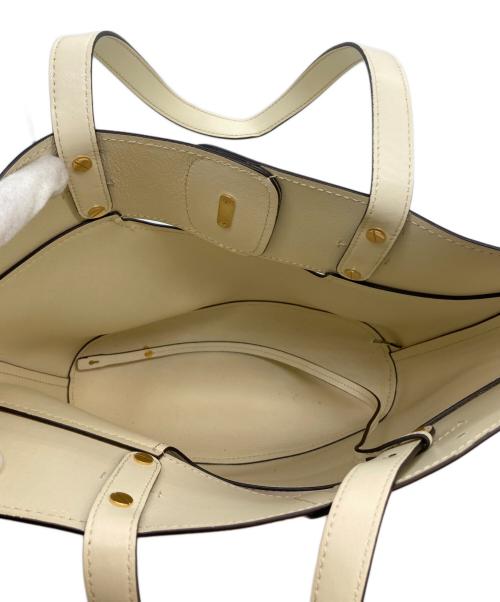 Chloe（クロエ）Chloe (クロエ) レザートートバッグ アイボリーの古着・服飾アイテム