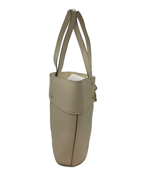 Chloe（クロエ）Chloe (クロエ) レザートートバッグ アイボリーの古着・服飾アイテム