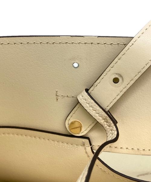 Chloe（クロエ）Chloe (クロエ) レザートートバッグ アイボリーの古着・服飾アイテム