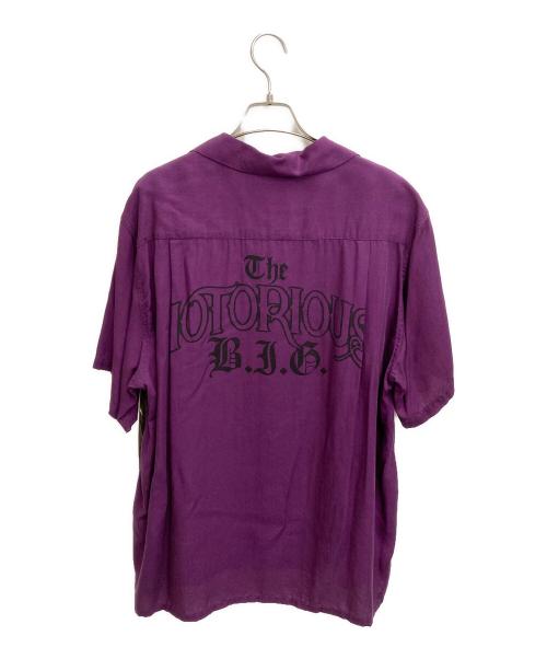WACKO MARIA（ワコマリア）WACKO MARIA (ワコマリア) THE NOTORIOUS B.I.G/S/S HAWAIIAN SHIRT パープル サイズ:Mの古着・服飾アイテム