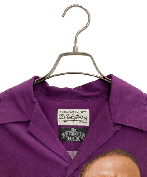WACKO MARIA（ワコマリア）WACKO MARIA (ワコマリア) THE NOTORIOUS B.I.G/S/S HAWAIIAN SHIRT パープル サイズ:Mの古着・服飾アイテム