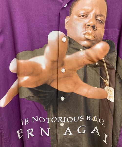 WACKO MARIA（ワコマリア）WACKO MARIA (ワコマリア) THE NOTORIOUS B.I.G/S/S HAWAIIAN SHIRT パープル サイズ:Mの古着・服飾アイテム