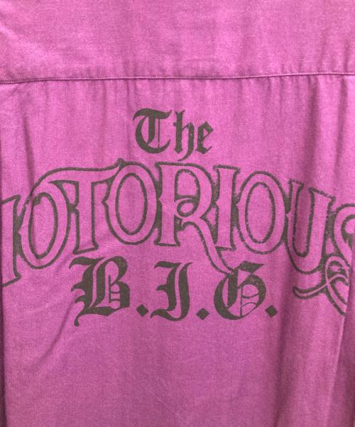 WACKO MARIA（ワコマリア）WACKO MARIA (ワコマリア) THE NOTORIOUS B.I.G/S/S HAWAIIAN SHIRT パープル サイズ:Mの古着・服飾アイテム