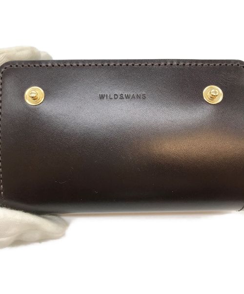 WILDSWANS（ワイルドスワンズ）WILDSWANS (ワイルドスワンズ) バーン サドルプルアップ 3つ折り財布 ブラウンの古着・服飾アイテム