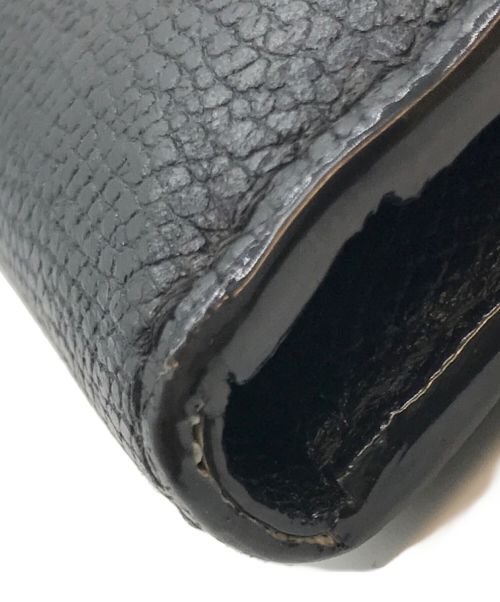 Valextra（ヴァレクストラ）Valextra (ヴァレクストラ) 3つ折り財布 イジィデ ウォレット ブラックの古着・服飾アイテム