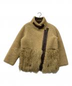 ALEXIA STAMアリシアスタン）の古着「ライナー付きボアジャケット」｜ベージュ