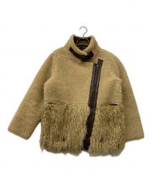 ALEXIA STAM（アリシアスタン）の古着「ライナー付きボアジャケット」｜ベージュ