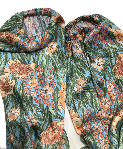 GRACE CONTINENTAL（（グレースコンチネンタル）GRACE CONTINENTAL (（グレースコンチネンタル) フラワープリントティアードミニワンピース グリーン サイズ:36の古着・服飾アイテム