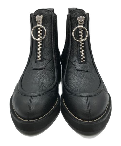CARVEN（カルヴェン）CARVEN (カルヴェン) フロントジップブーツ ブラック サイズ:24の古着・服飾アイテム