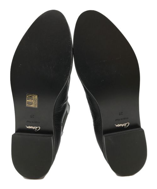 CARVEN（カルヴェン）CARVEN (カルヴェン) フロントジップブーツ ブラック サイズ:24の古着・服飾アイテム