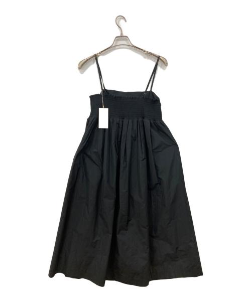 journal standard L'essage（ジャーナルスタンダード レサージュ）journal standard L'essage (ジャーナルスタンダード レサージュ) メモリータフタキャミワンピース ブラック サイズ:FREE 未使用品の古着・服飾アイテム
