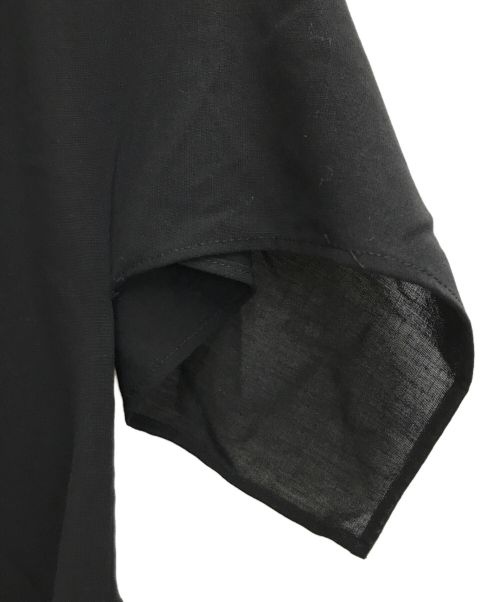 YOHJI YAMAMOTO（ヨウジヤマモト）YOHJI YAMAMOTO (ヨウジヤマモト) シアーアシンメトリーワンピース ブラック サイズ:Sの古着・服飾アイテム