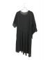 YOHJI YAMAMOTO (ヨウジヤマモト) シアーアシンメトリーワンピース ブラック サイズ:S：19000円