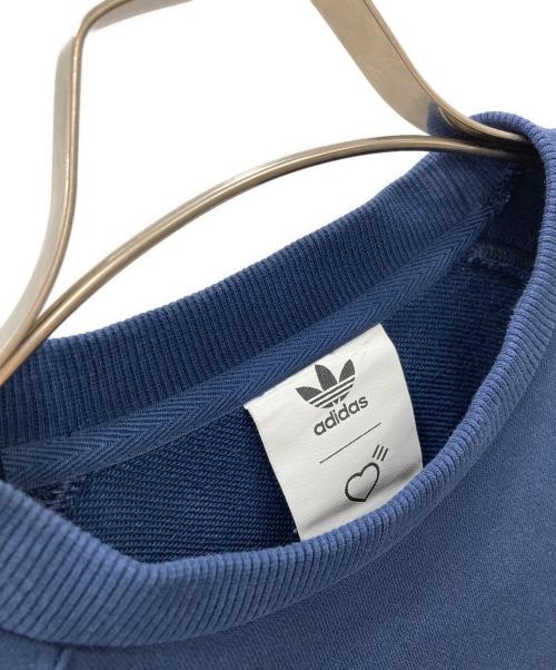 adidas（アディダス）adidas (アディダス) HUMAN MADE (ヒューマンメイド) スウェット ネイビー サイズ:Mの古着・服飾アイテム